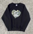 画像1: Heart logo sweat【ブラック】 (1)